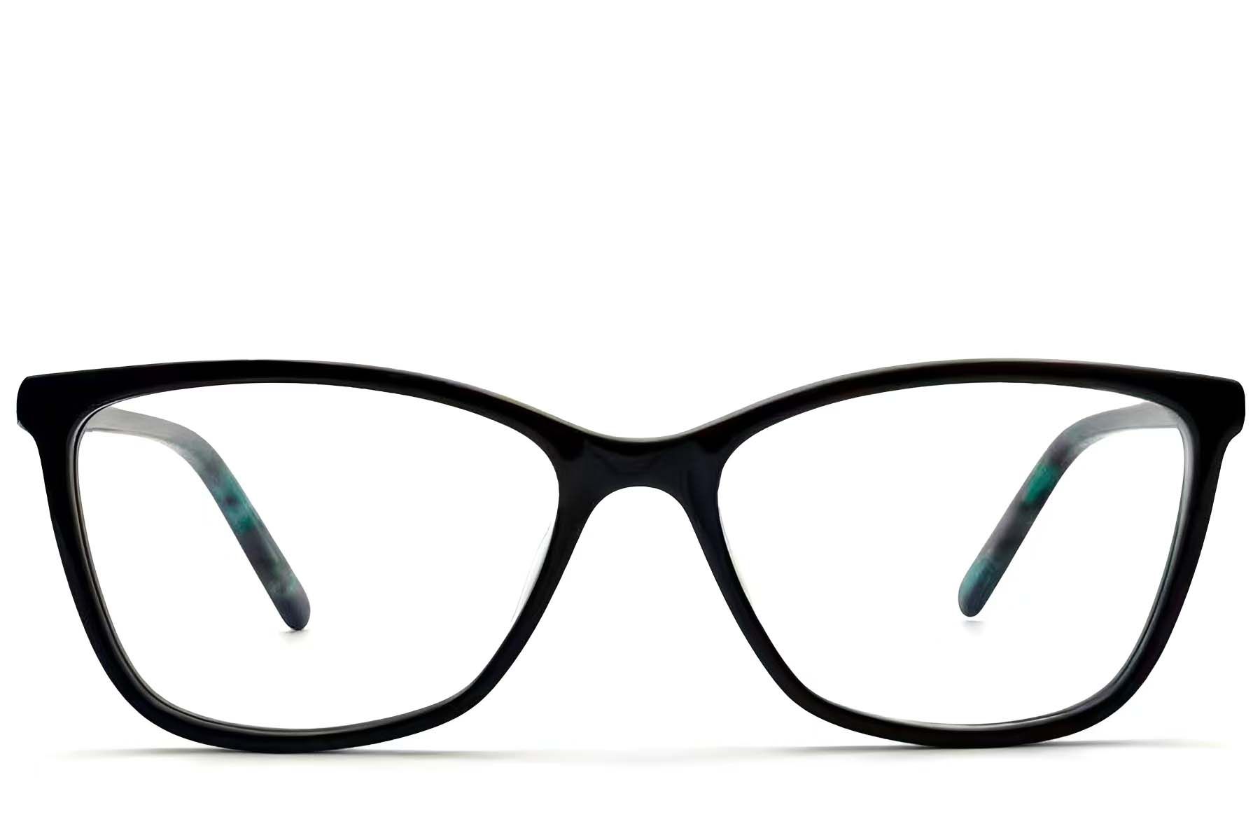 Butterfly Black Acetate Glasses #BS1224-0017