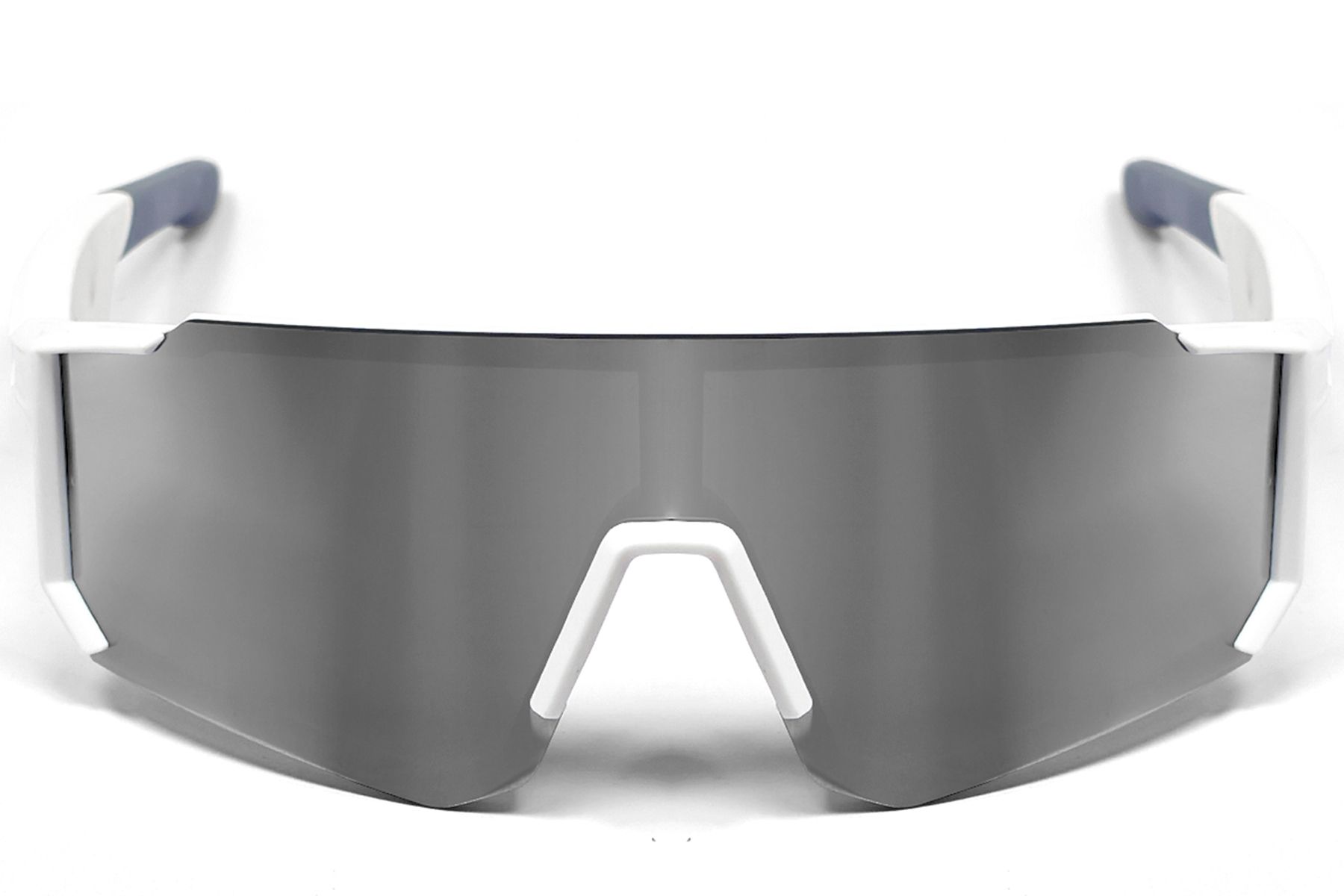 QY Pro1 Irregular Silver Plastic Smart Sport Sunglasses #BS1611-0001