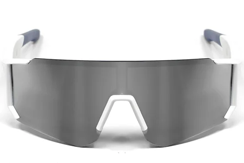 Occhiali da sole sportivi intelligenti QY Pro1 in plastica argentata con design irregolare #BS1611-0001