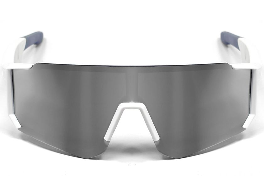 Gafas de sol deportivas inteligentes QY Pro1 de plástico plateado irregular #BS1611-0001