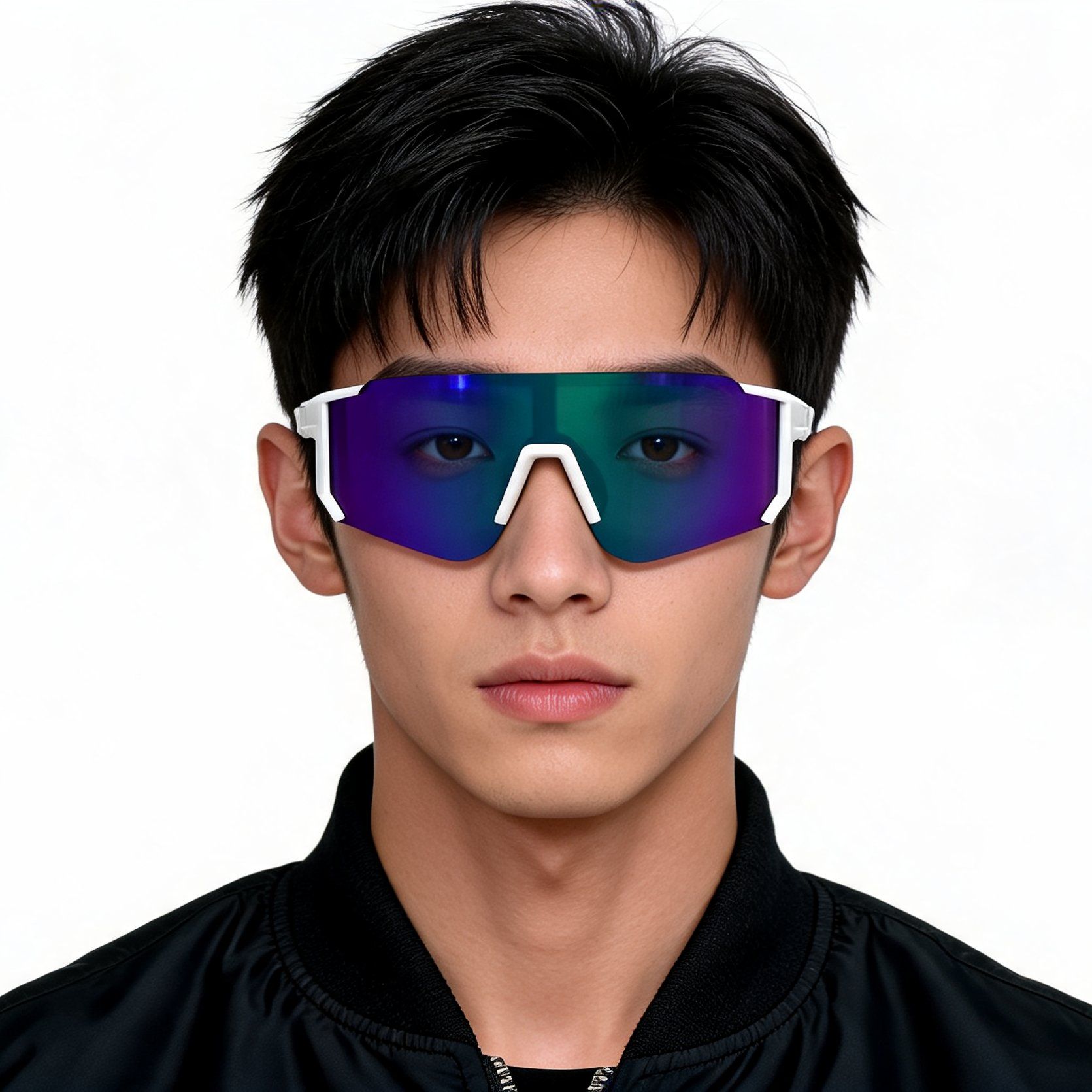 QY Pro1 Irregular Green Plastic Smart Sport Sunglasses #BS1611-0002