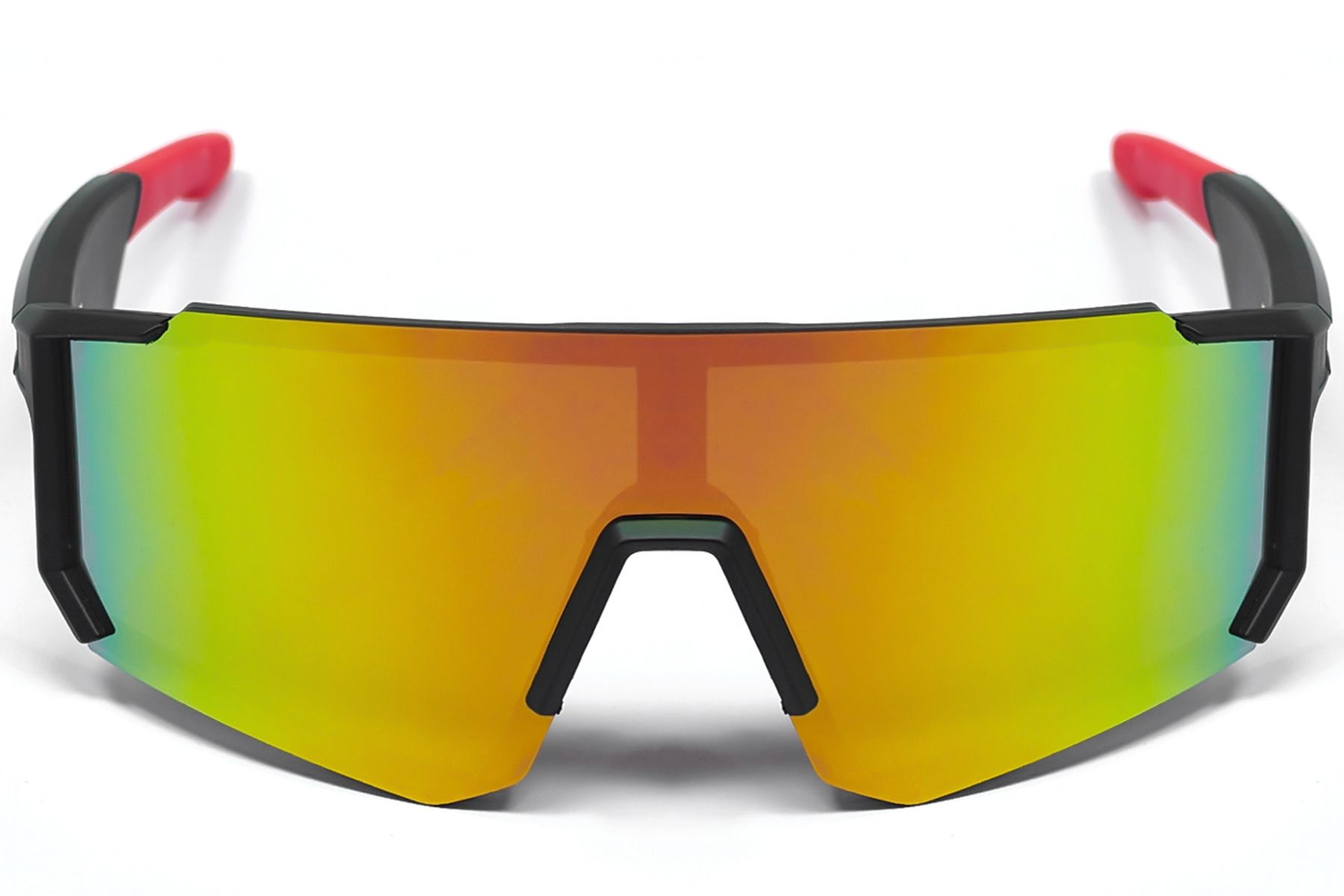 QY Pro1 Irregular Red Plastic Smart Sport Sunglasses #BS1611-0003