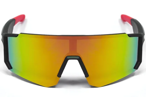 Occhiali da sole sportivi intelligenti QY Pro1 in plastica rossa irregolare #BS1611-0003