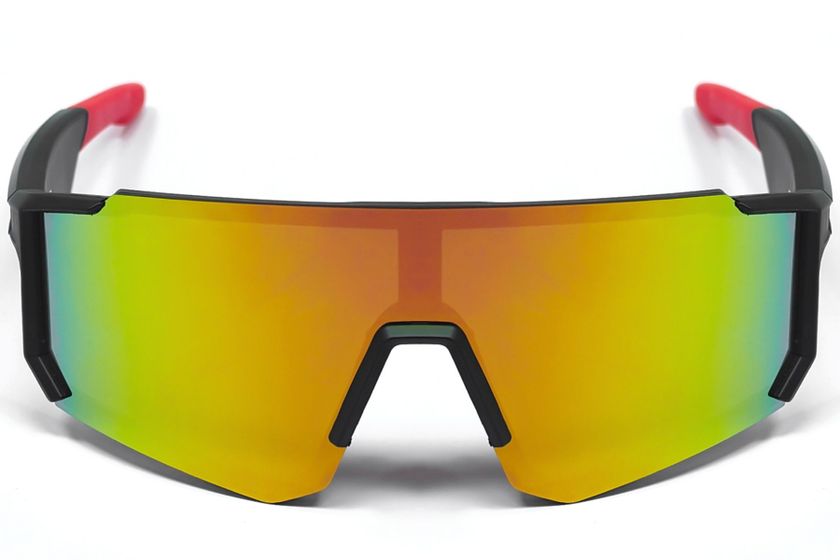 Gafas de sol deportivas inteligentes QY Pro1 de plástico rojo irregular #BS1611-0003