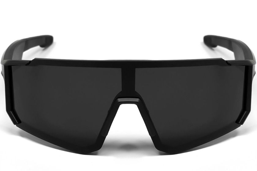 Gafas de sol deportivas inteligentes QY Pro1 de plástico negro irregular #BS1611-0004