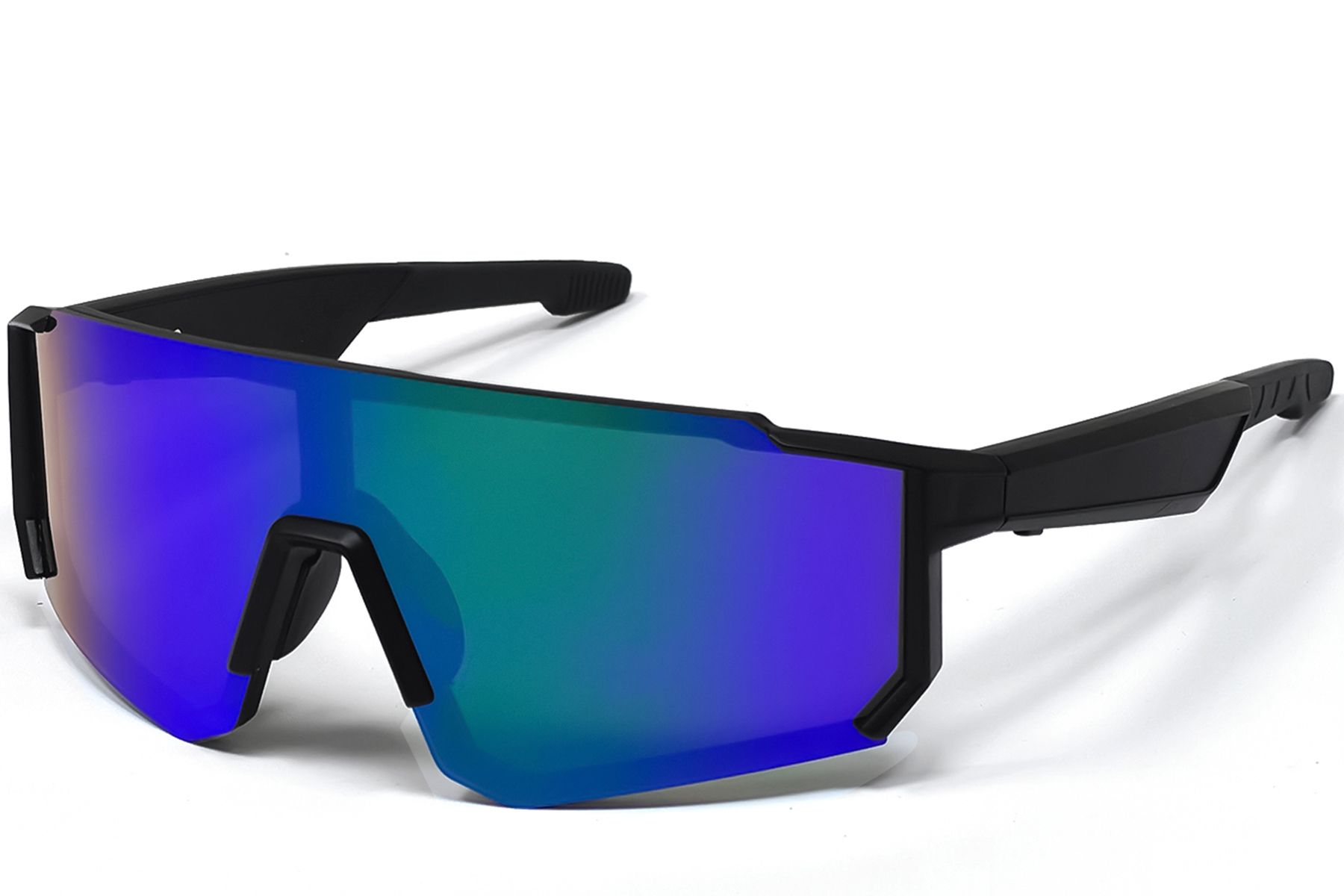 QY Pro1 Irregular Blue Plastic Smart Sport Sunglasses #BS1611-0005