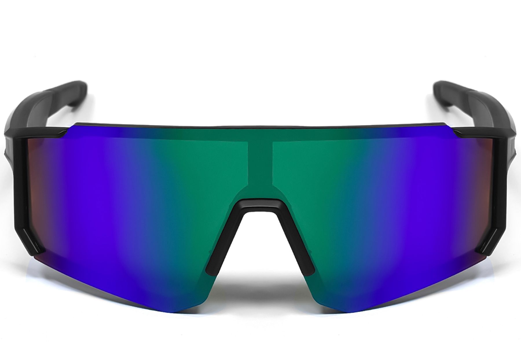 QY Pro1 Irregular Blue Plastic Smart Sport Sunglasses #BS1611-0005