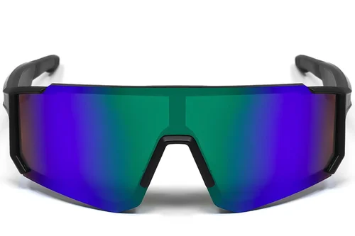 Occhiali da sole sportivi intelligenti QY Pro1 in plastica blu irregolare #BS1611-0005