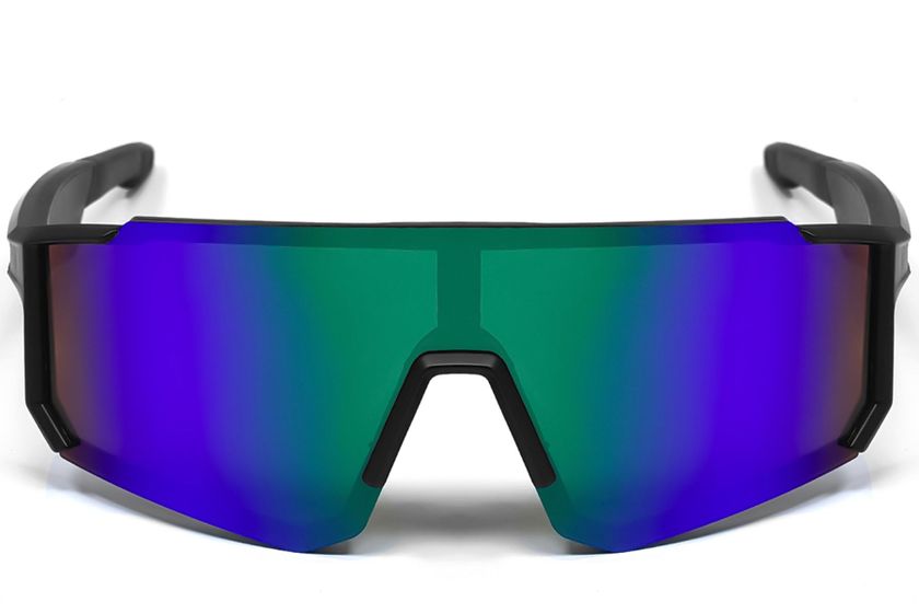 Gafas de sol deportivas inteligentes QY Pro1 de plástico azul irregular #BS1611-0005