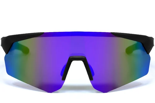 Occhiali da sole sportivi intelligenti QY Pro2 in plastica viola irregolare #BS1611-0006