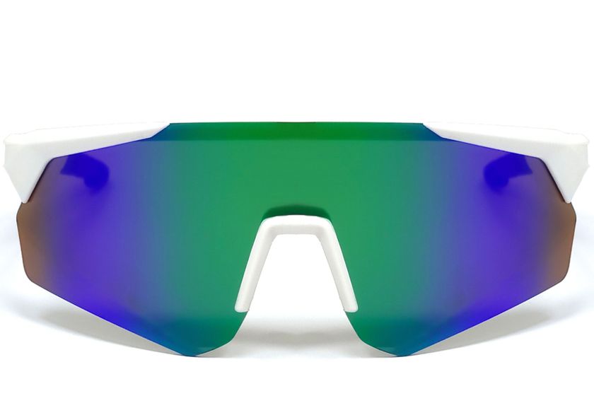 Gafas de sol deportivas inteligentes QY Pro2 de plástico verde irregular #BS1611-0008