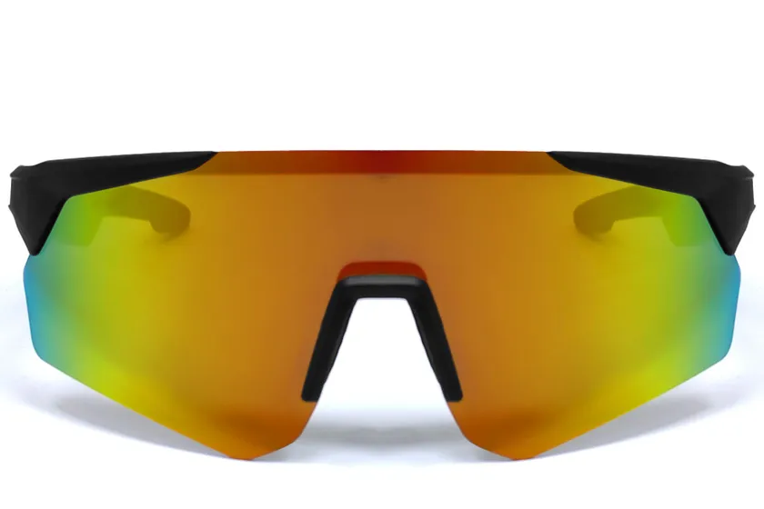 Gafas de sol deportivas inteligentes QY Pro2 de plástico naranja irregular #BS1611-0009