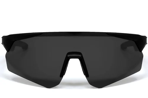 Occhiali da sole sportivi intelligenti QY Pro2 in plastica nera con design irregolare #BS1611-0010