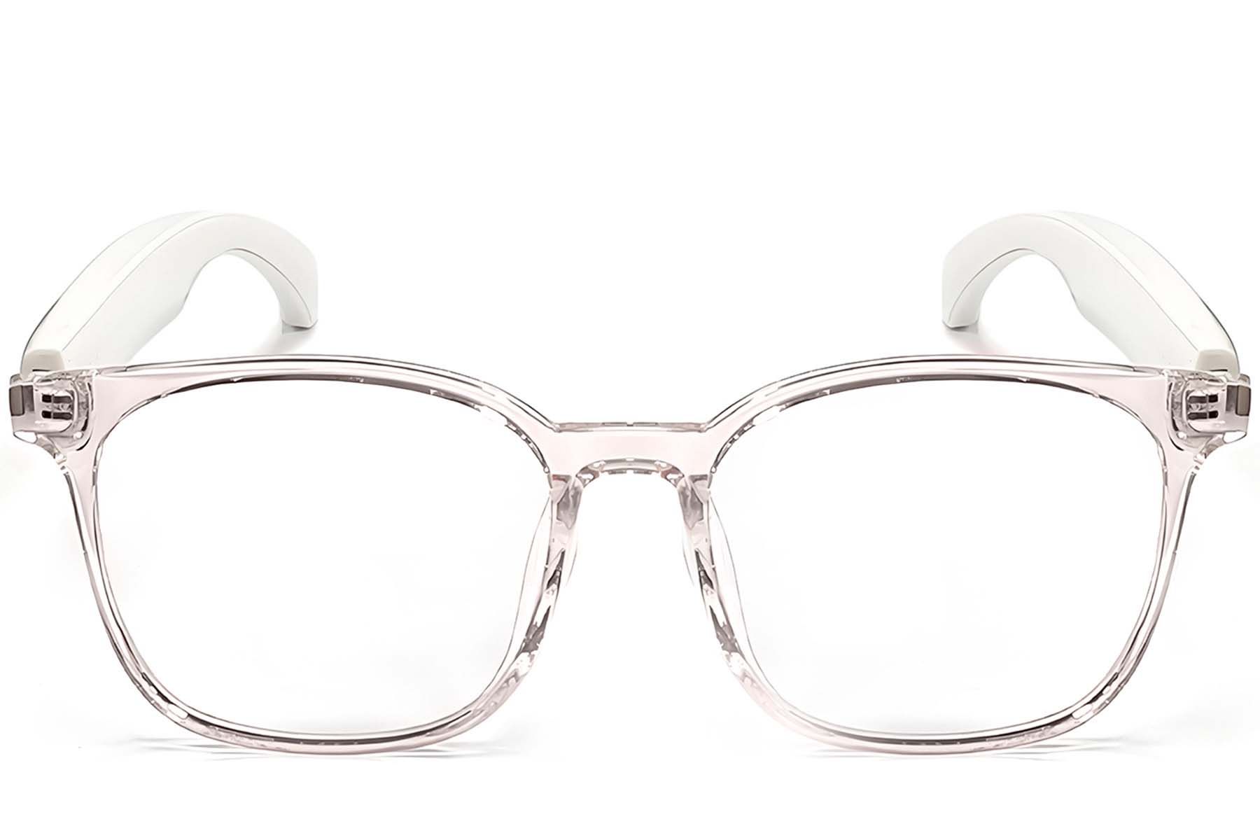 F19 Rectangular Pink Plastic Smart Glasses #BS1611-0016