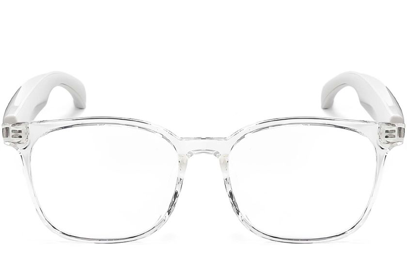 F19 Rectangular Transparent Plastic Smart Glasses #BS1611-0017
