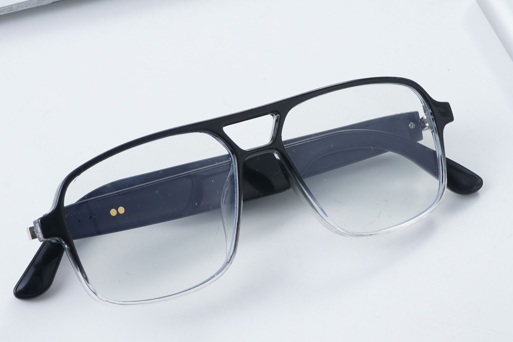GS10 Aviator Smart-Brille aus schwarzem Kunststoff mit photochromen Eigenschaften #BS1611-0026