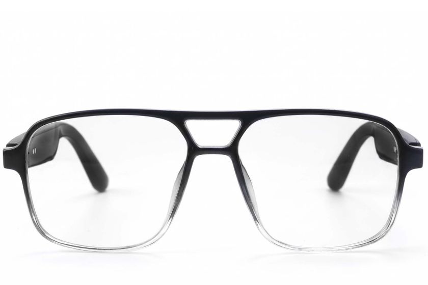 GS10 Aviator Black Plastic Smart Photochromic Glasses #BS1611-0026