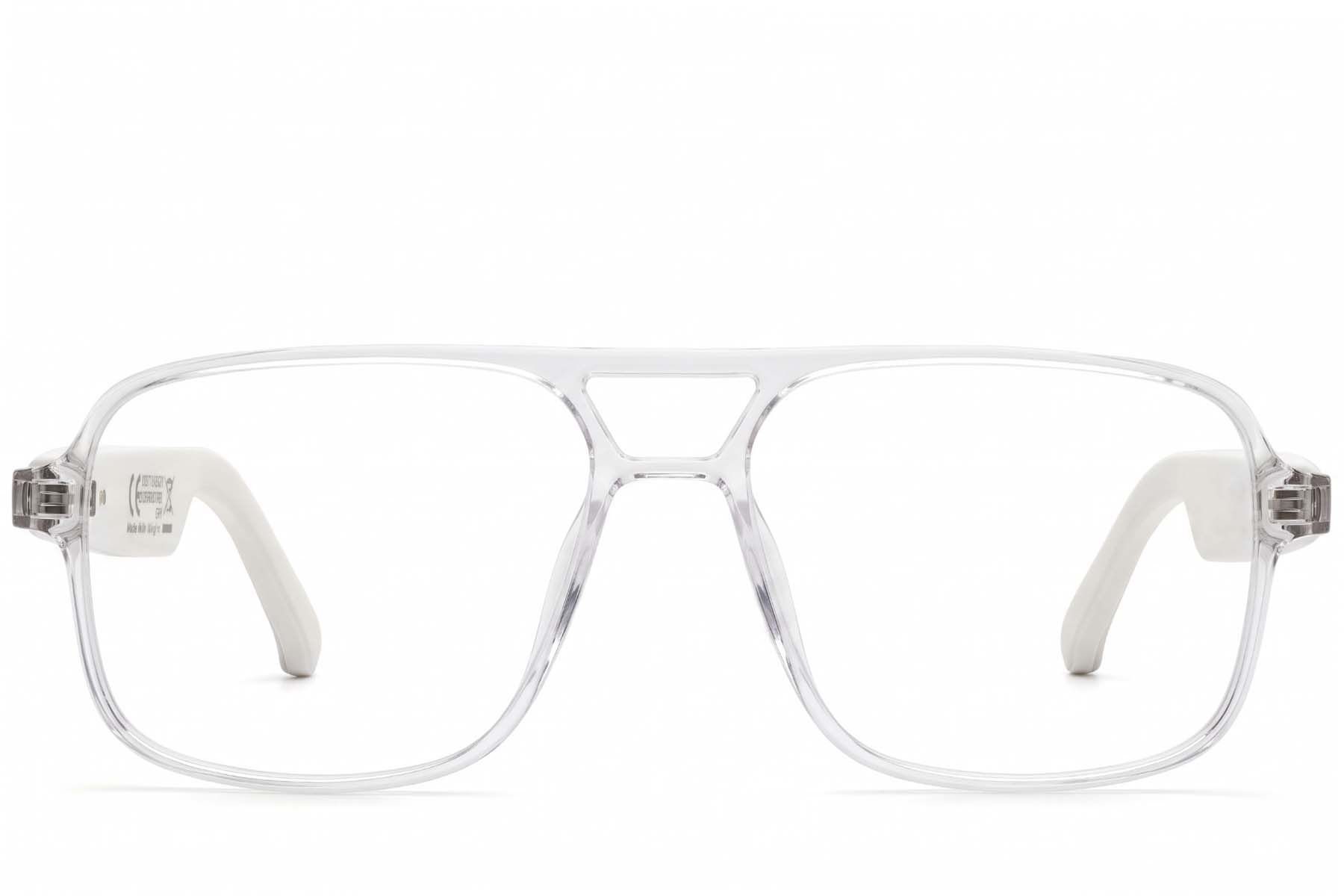 GS10 Aviator Transparent Plastic Smart Photochromic Glasses #BS1611-0028