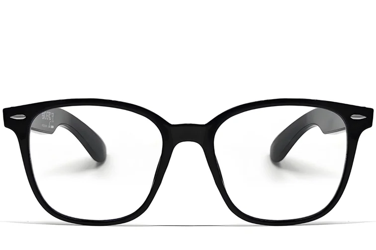 GT-35 Rectangular Black Plastic Smart Glasses #BS1611-0030