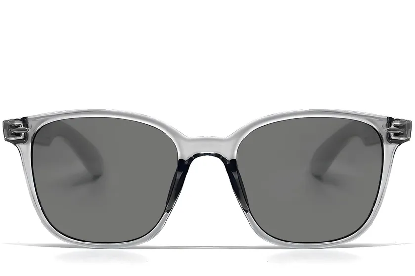 GT-35 Rectangular Grey Plastic Smart Sunglasses #BS1611-0032