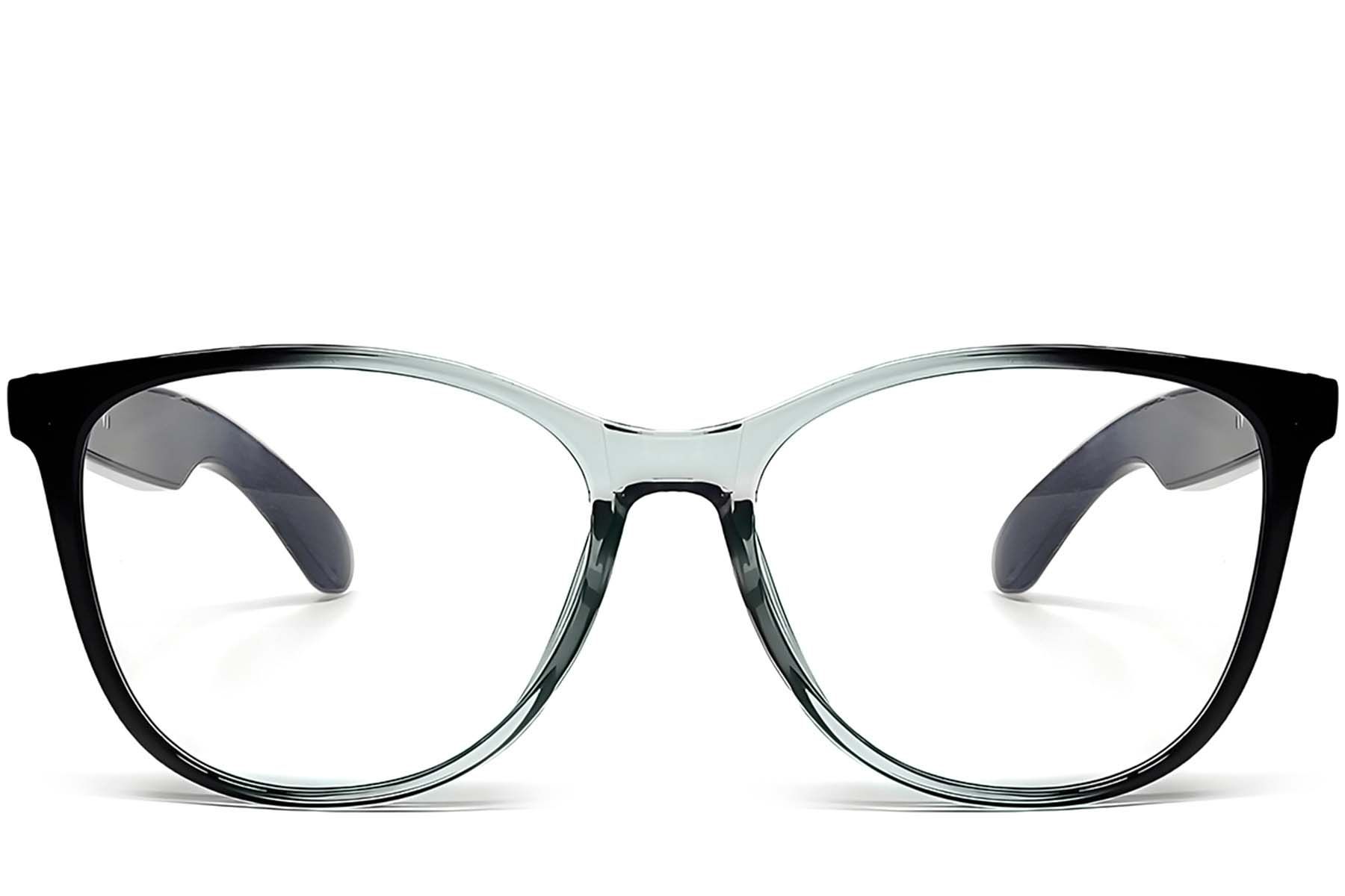 GT-50 Rectangular Grey Plastic Smart Glasses #BS1611-0033