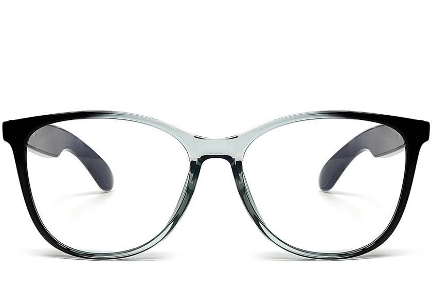 GT-50 Rectangular Grey Plastic Smart Glasses #BS1611-0033