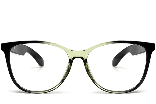 GT-50 Rechteckige grüne Smart-Brille aus Kunststoff #BS1611-0035