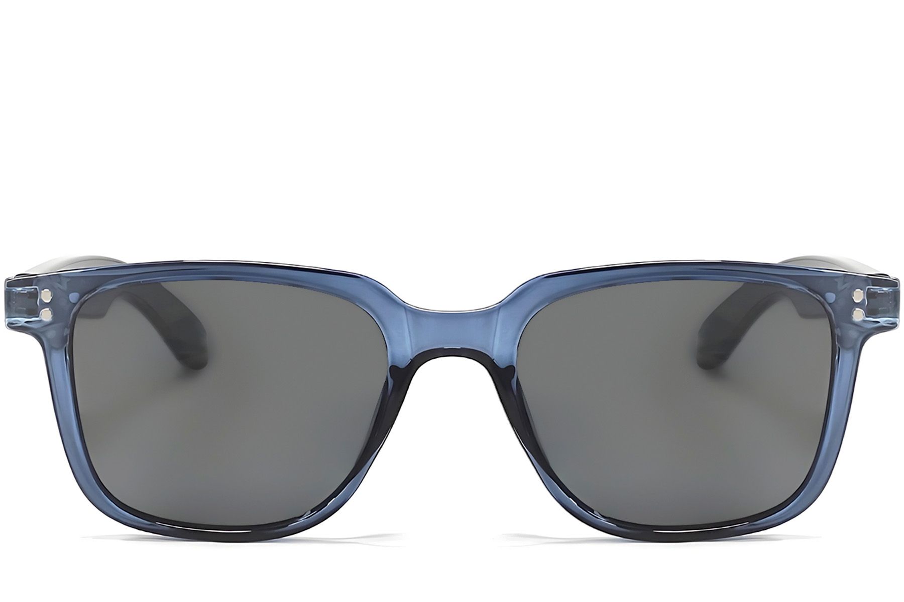 Gafas de sol inteligentes rectangulares de plástico azul GT-51 #BS1611-0036
