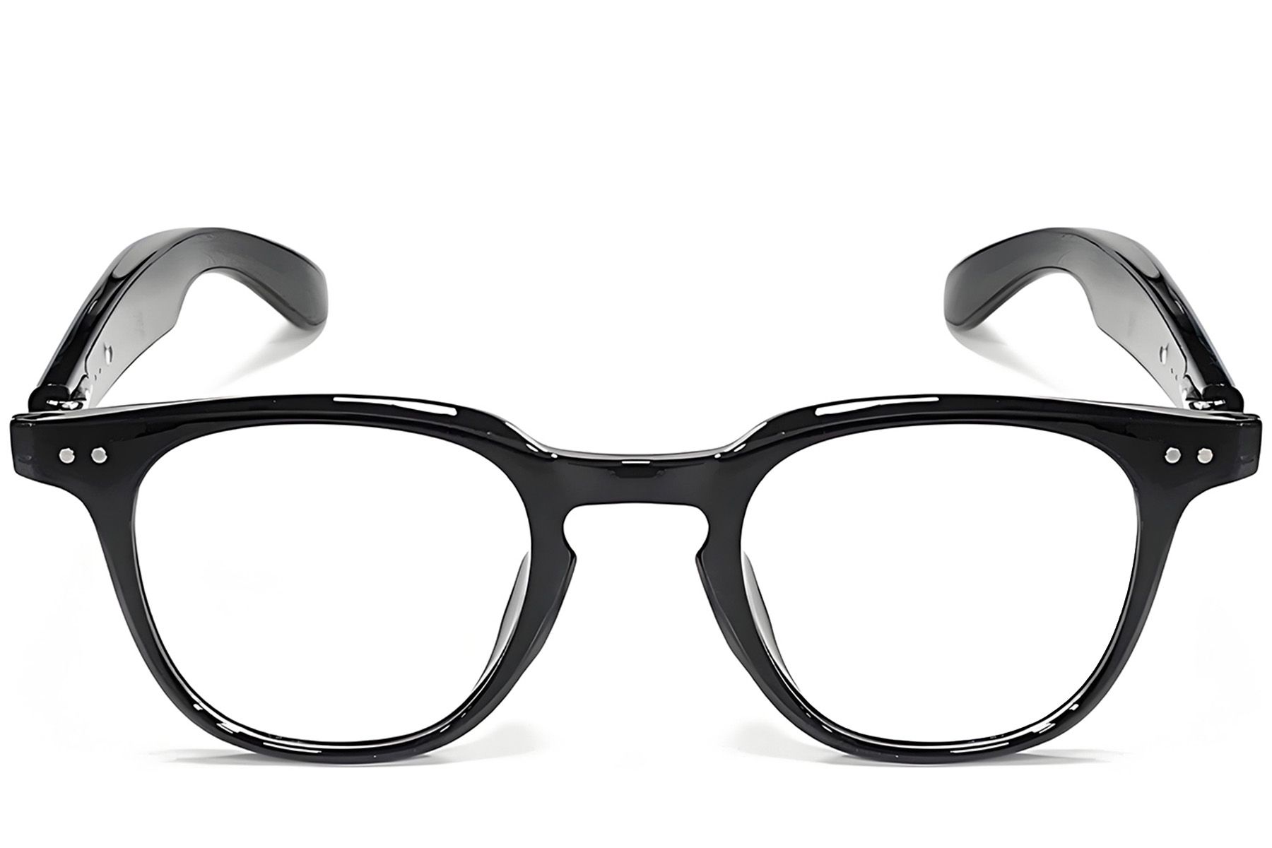 Gafas fotocromáticas inteligentes rectangulares de plástico negro GT-52 #BS1611-0039