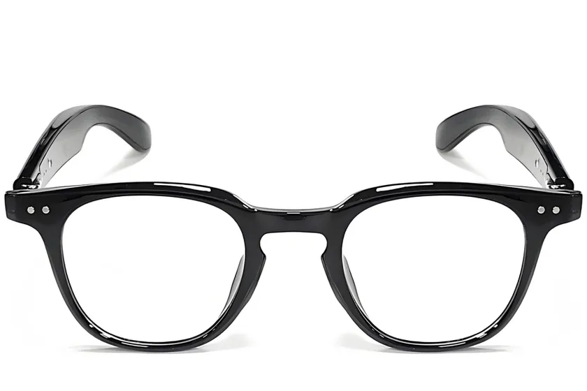 GT-52 Rectangular Black Plastic Smart Photochromic Glasses #BS1611-0039