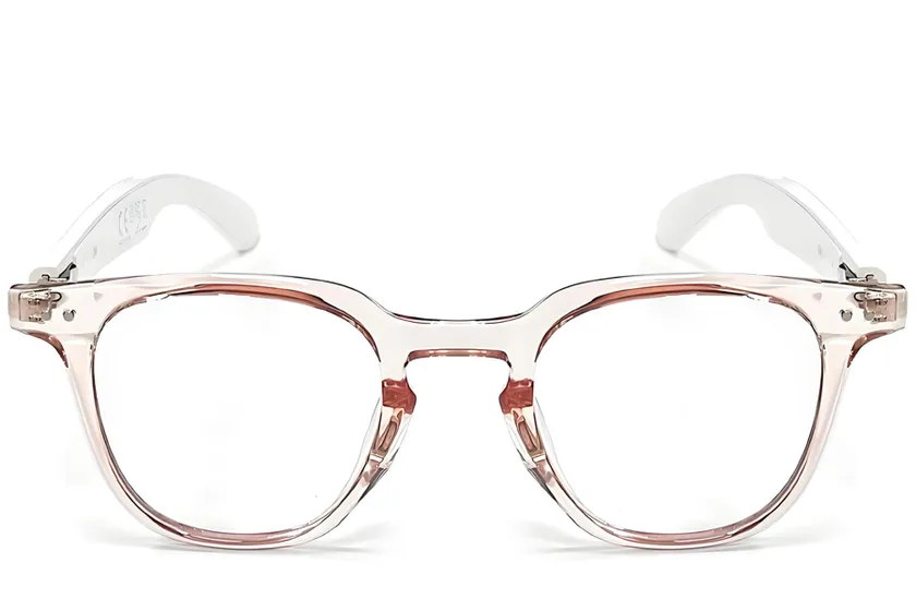 GT-52 Rectangular Pink Plastic Smart Photochromic Glasses #BS1611-0040