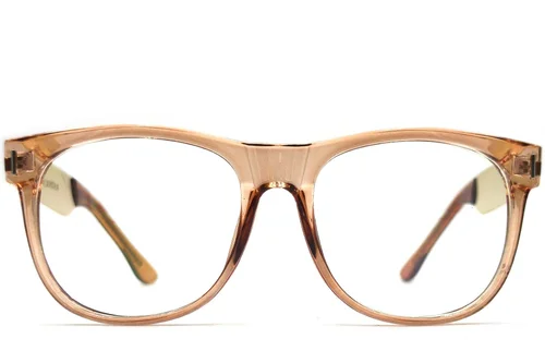 Lunettes ovales marron TR90 #BS1620-0006