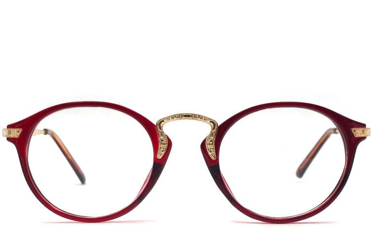Lunettes ovales rouges TR90 #BS1620-0013