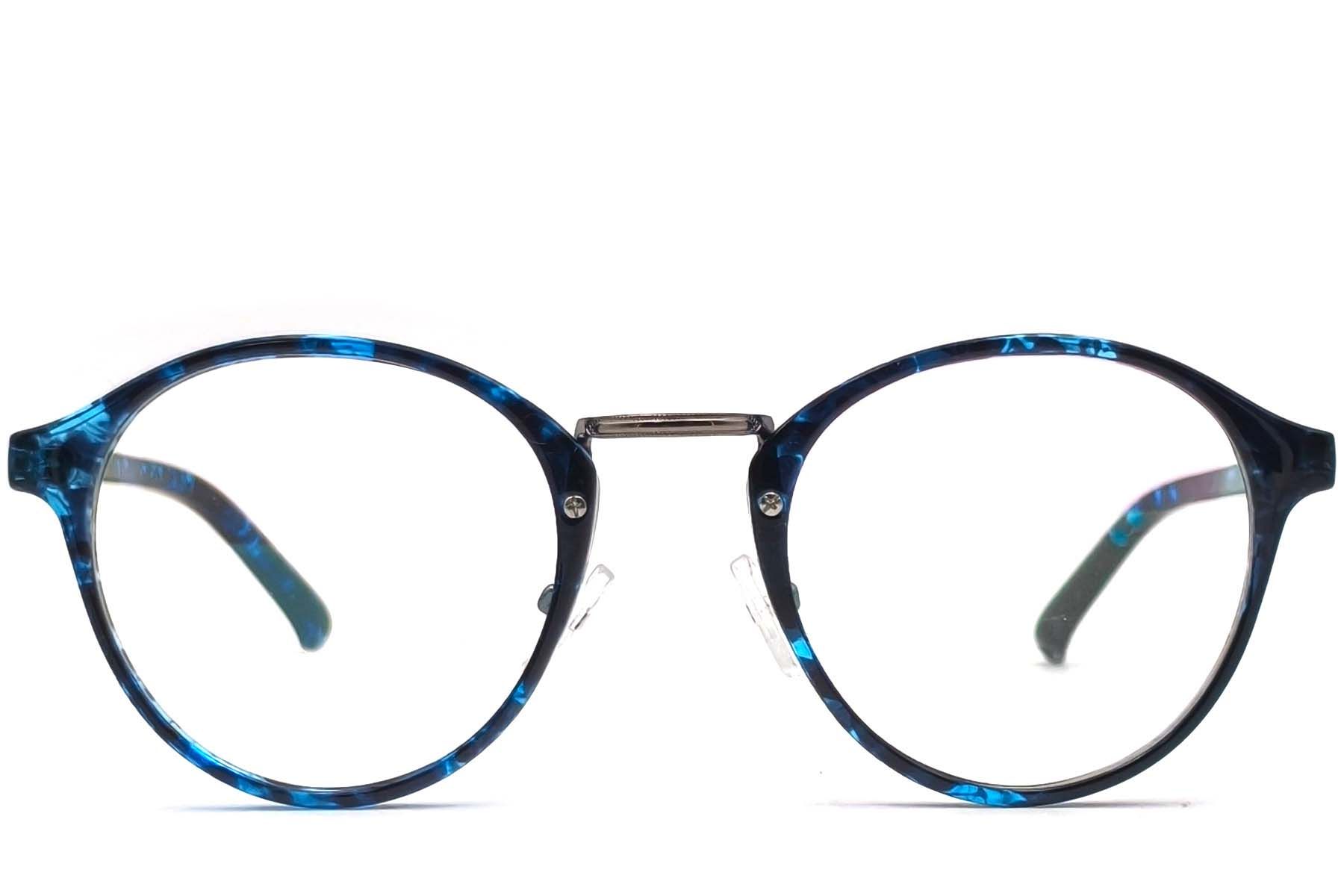 Round Blue TR90 Glasses #BS1620-0016