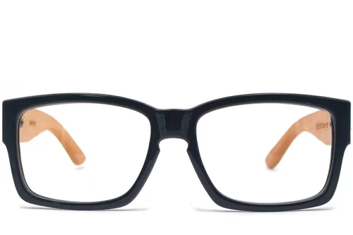 Lunettes rectangulaires noires TR90 #BS1620-0017