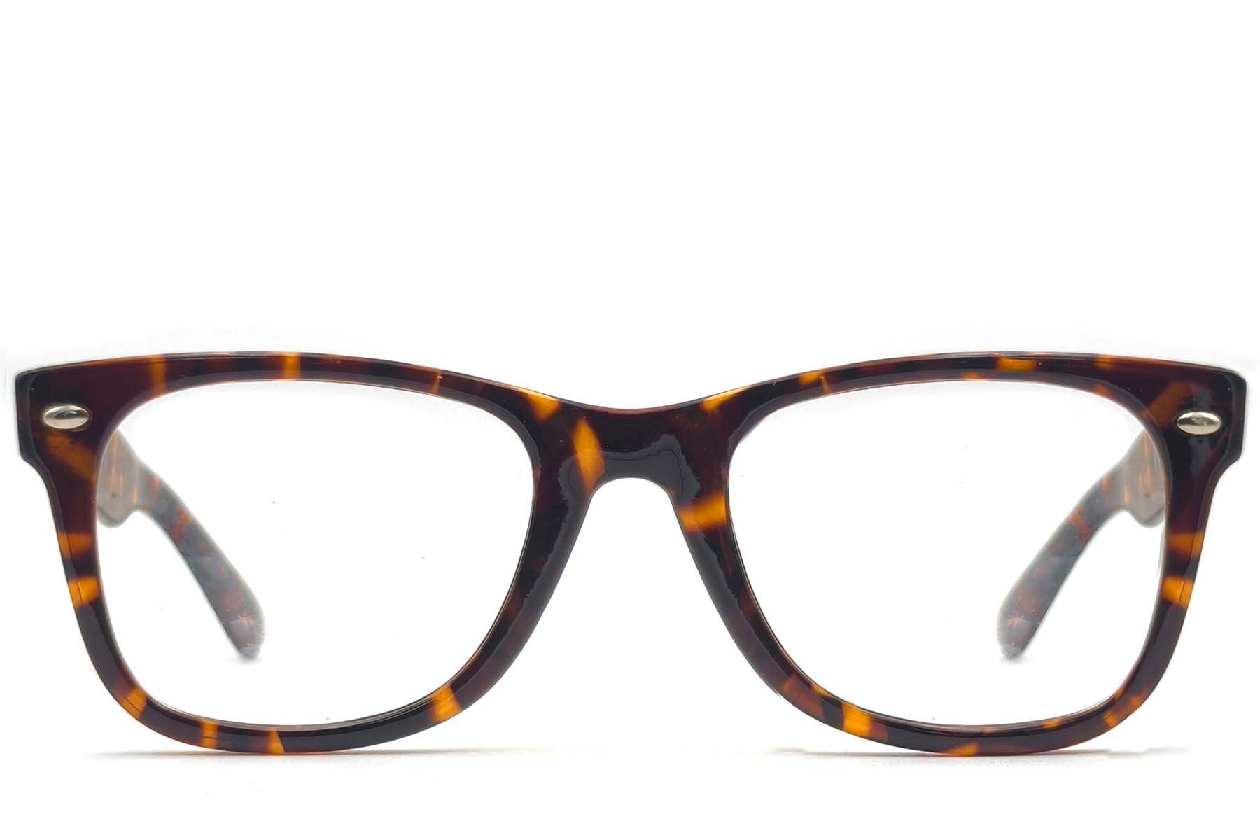 Rectangular Tortoiseshell TR90 Glasses #BS1620-0018