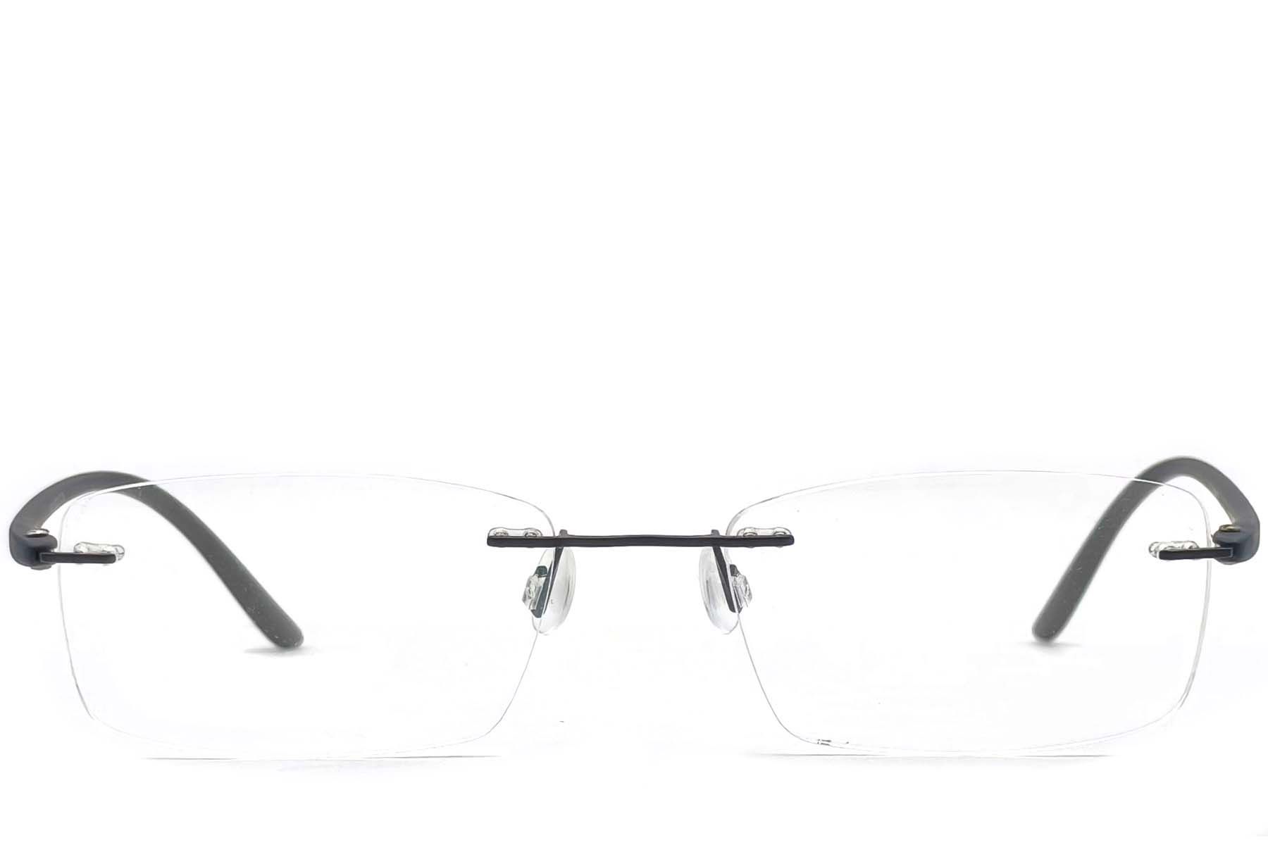 Invisible Black Metal Glasses #BS1620-0020