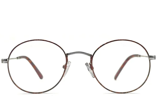 Lunettes ovales en métal écaille de tortue #BS1620-0026