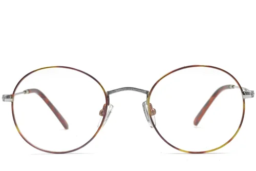 Lunettes ovales en métal écaille de tortue #BS1620-0027