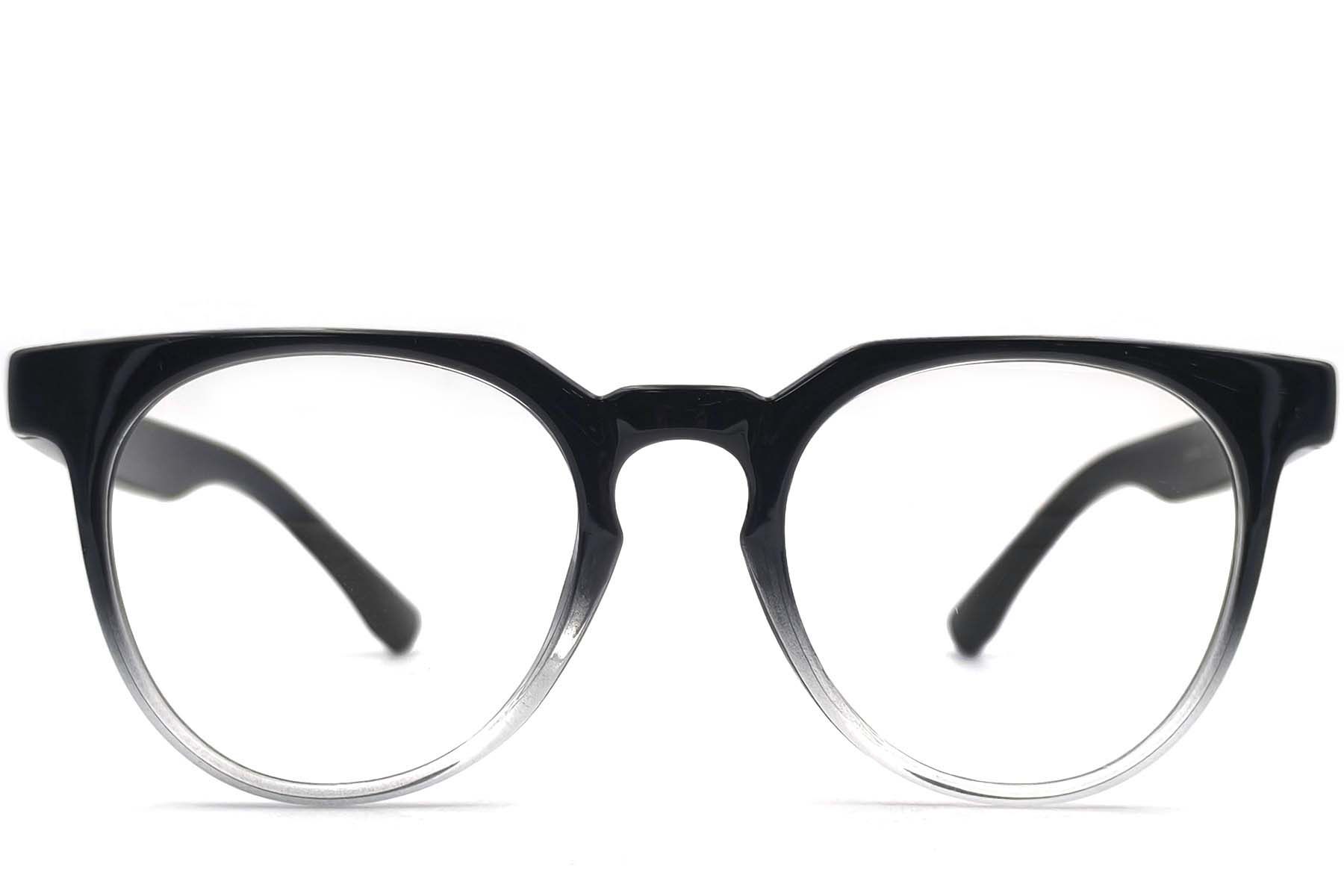 Ovale schwarze TR90-Brille #BS1620-0029