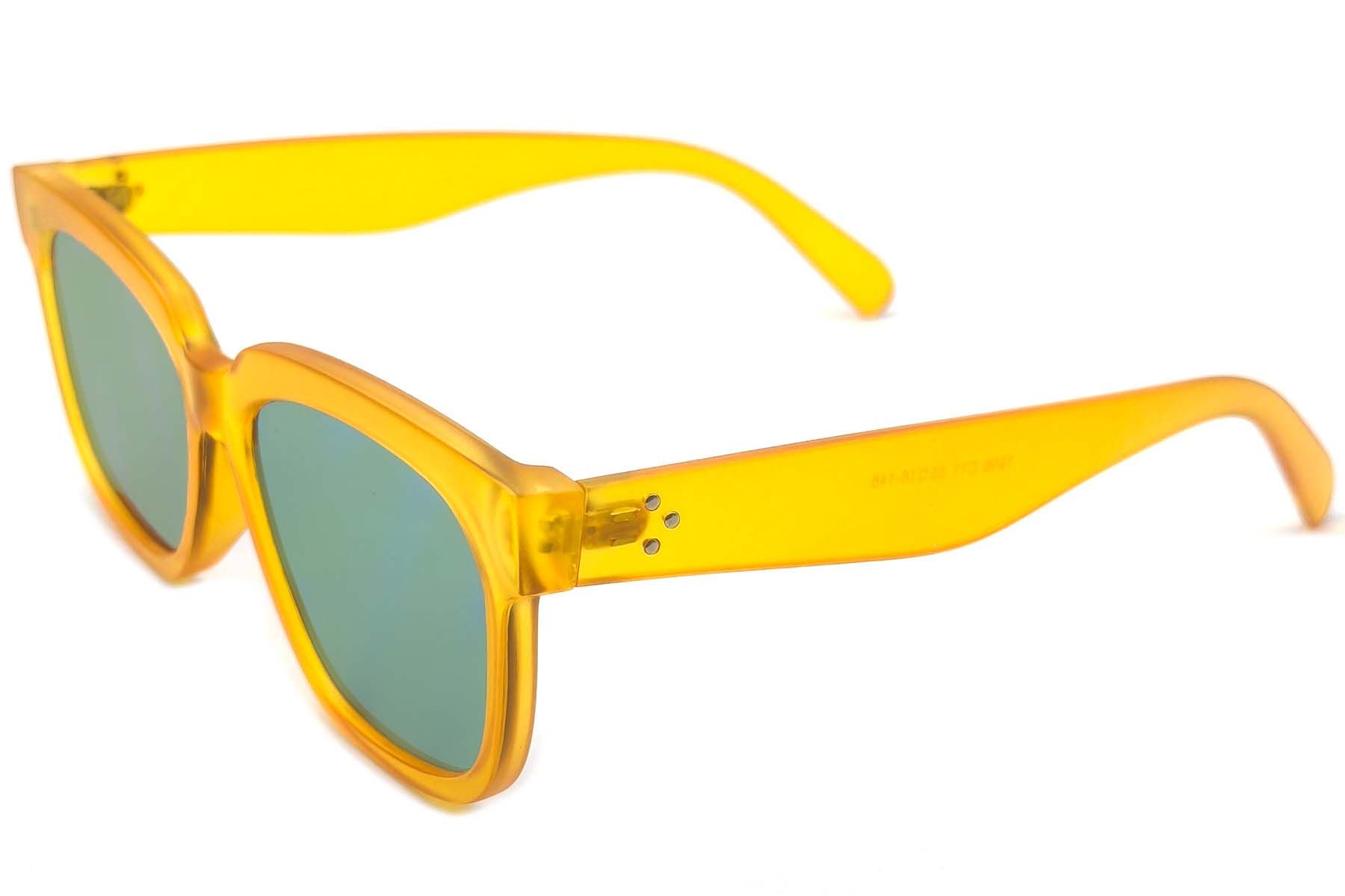 Rectangular Yellow TR90 Sunglasses #BS1620-0034