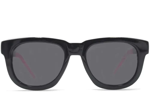 Rectangular Black Acetate Sunglasses #BS1620-0035