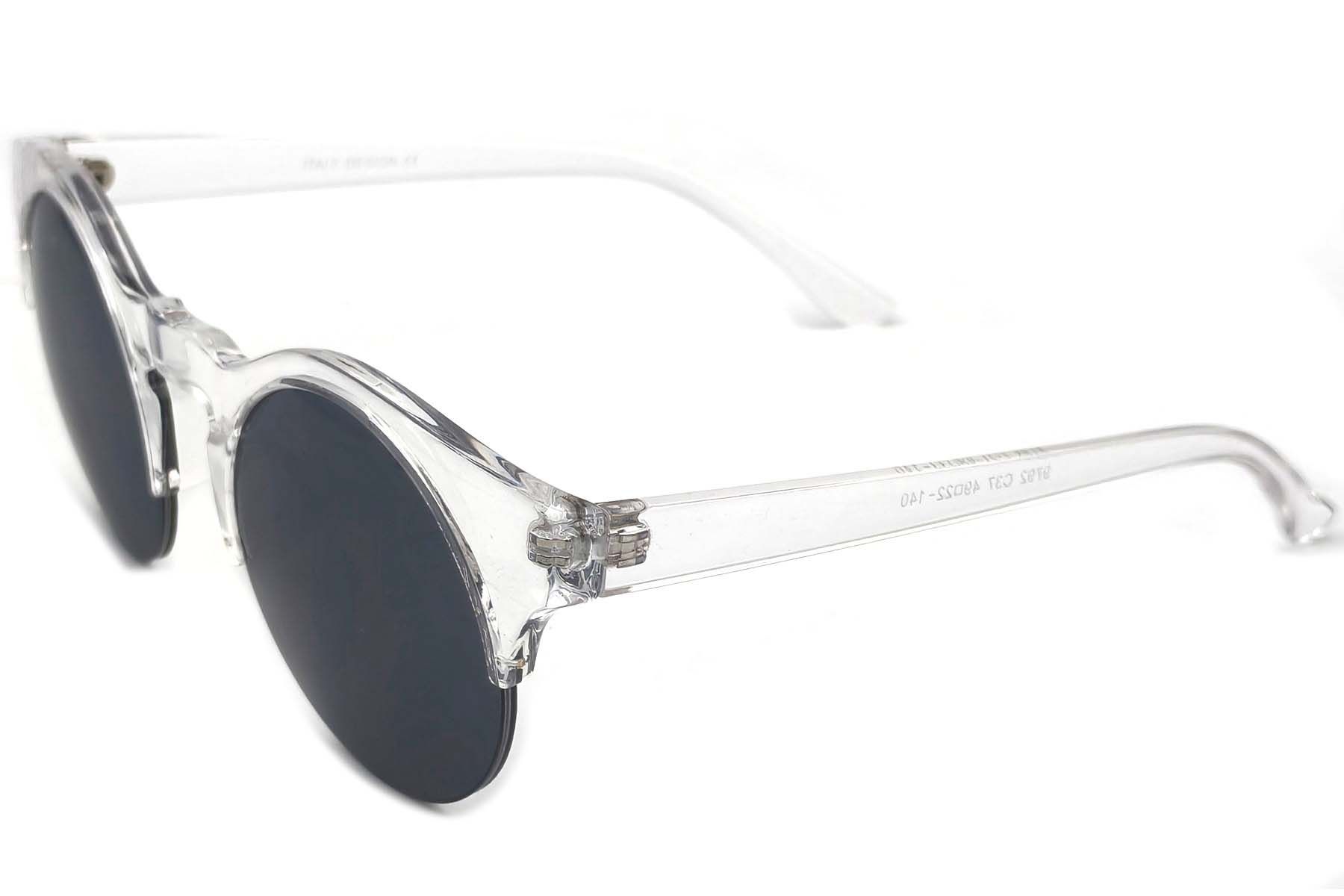 Semi-rimless Transparent TR90 Sunglasses #BS1620-0037