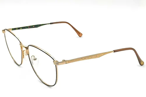 Lunettes ovales en métal vert #BS1620-0046
