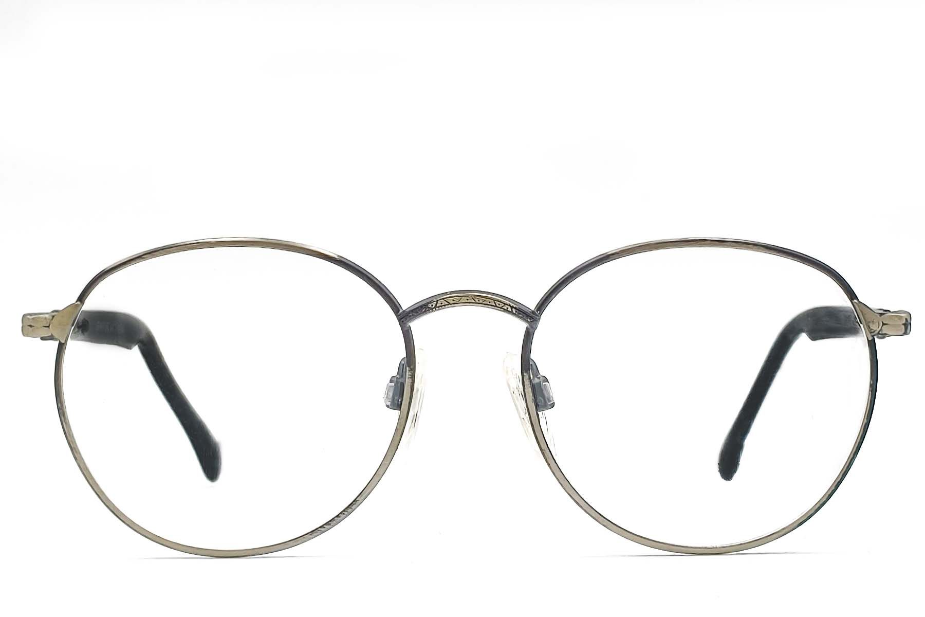 Oval Silver Metal Glasses #BS1620-0050