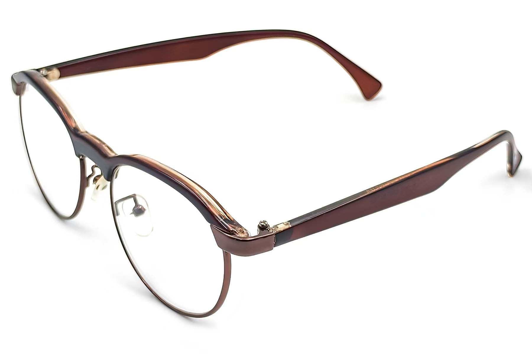 Gafas de acetato marrón sin montura #BS1620-0053