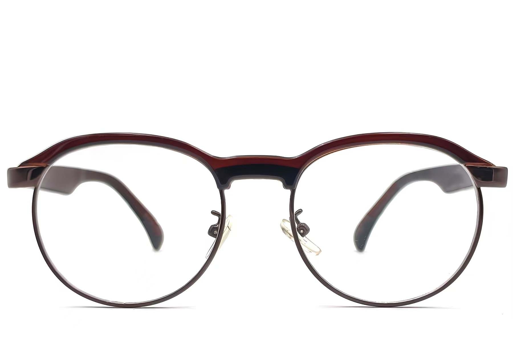 Gafas de acetato marrón sin montura #BS1620-0053
