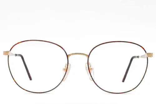 Lunettes ovales en métal écaille de tortue #BS1620-0054