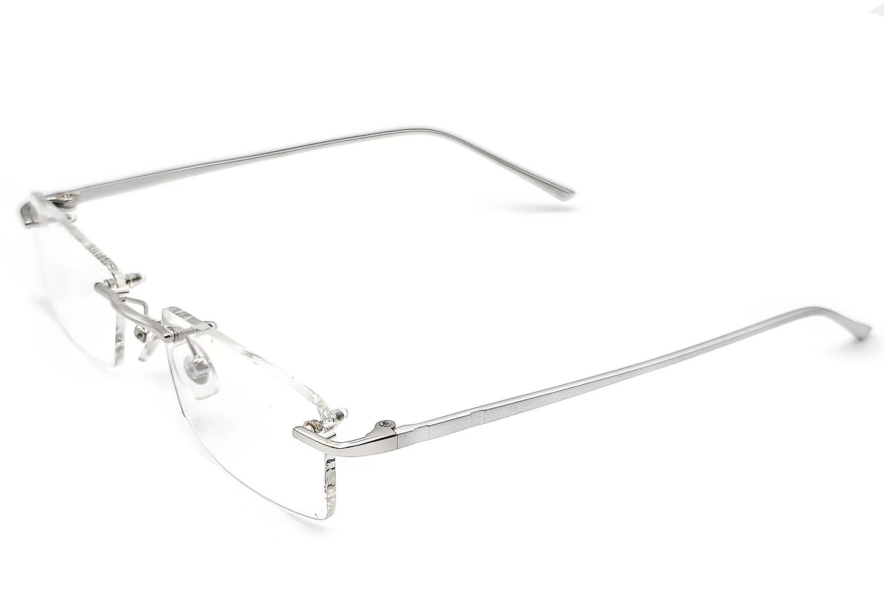 Lunettes invisibles en métal argenté #BS1620-0055