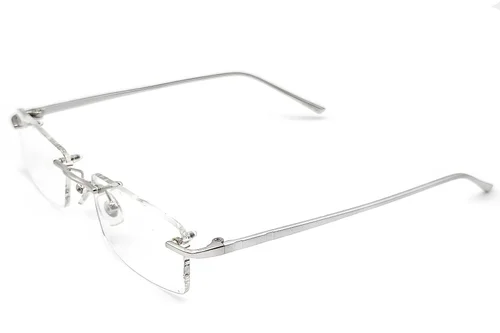 Lunettes invisibles en métal argenté #BS1620-0055
